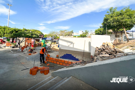 Prefeitura de Jequié segue com requalificação da Praça Rui Barbosa
